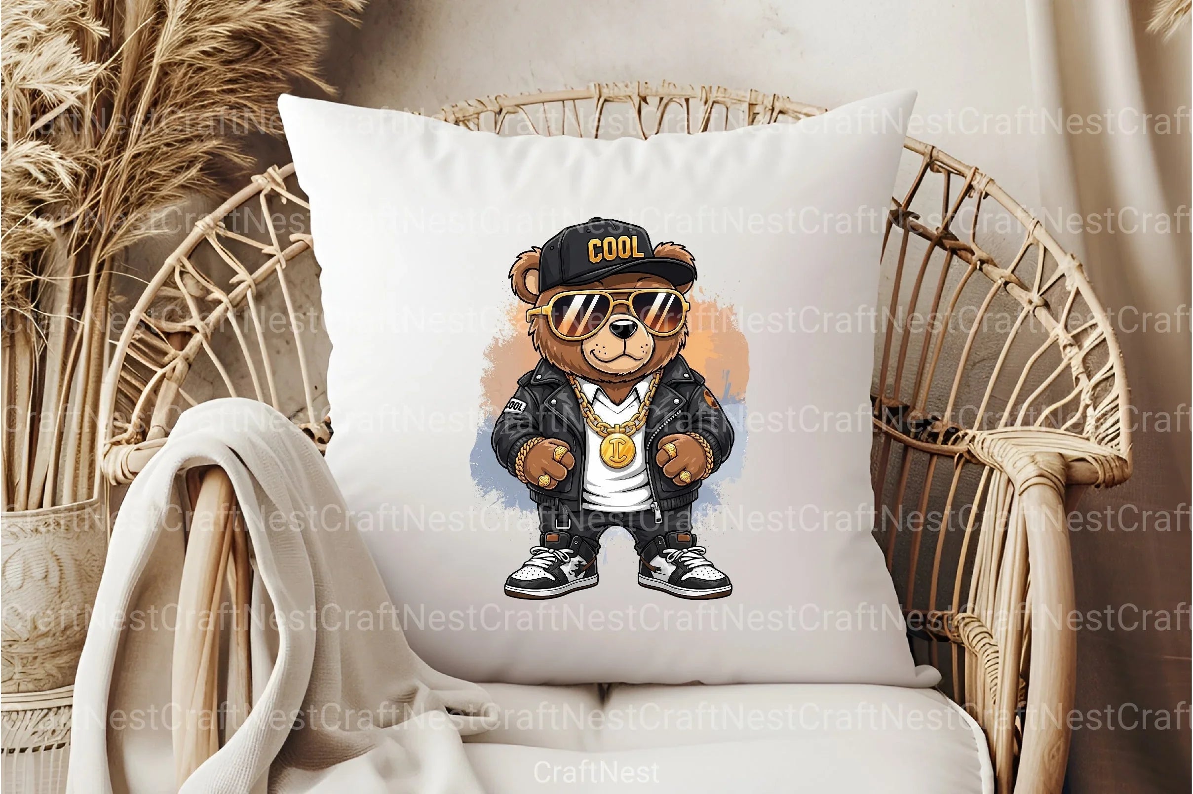 Funny Hip Hop Bear Clipart Bundle - CraftNest - Digital Crafting and Art