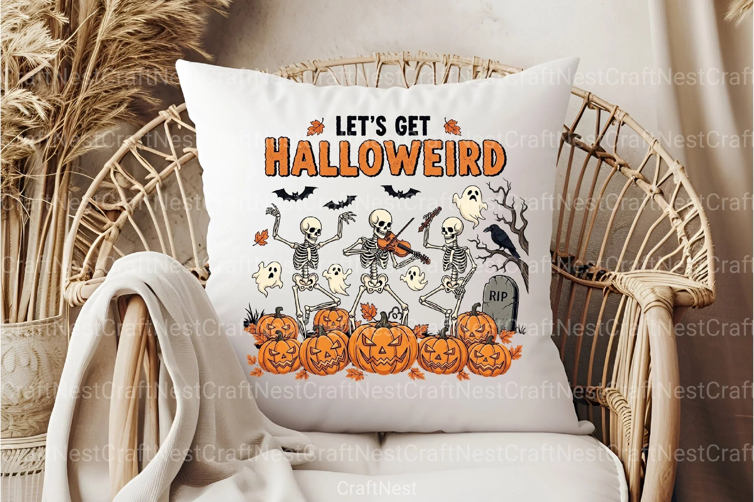 Halloweird Halloween Skeleton Clipart Bundle - CraftNest - Digital Crafting and Art