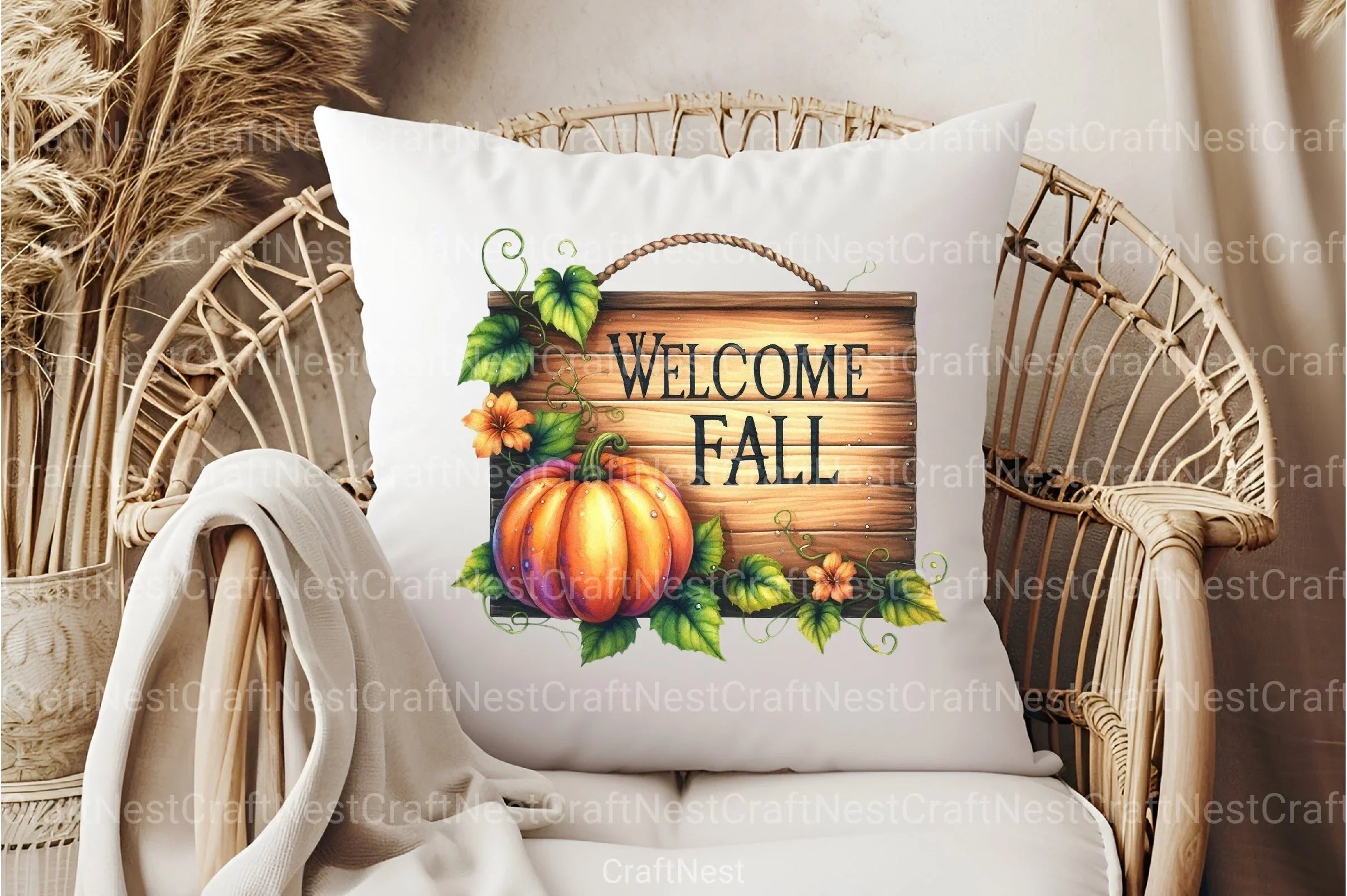 Welcome Fall Clipart Bundle 2 - CraftNest - Digital Crafting and Art