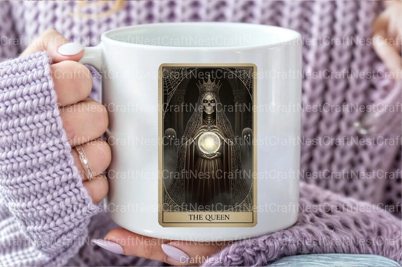 Queen Halloween Tarot Card Clipart Bundle - CraftNest - Digital Crafting and Art