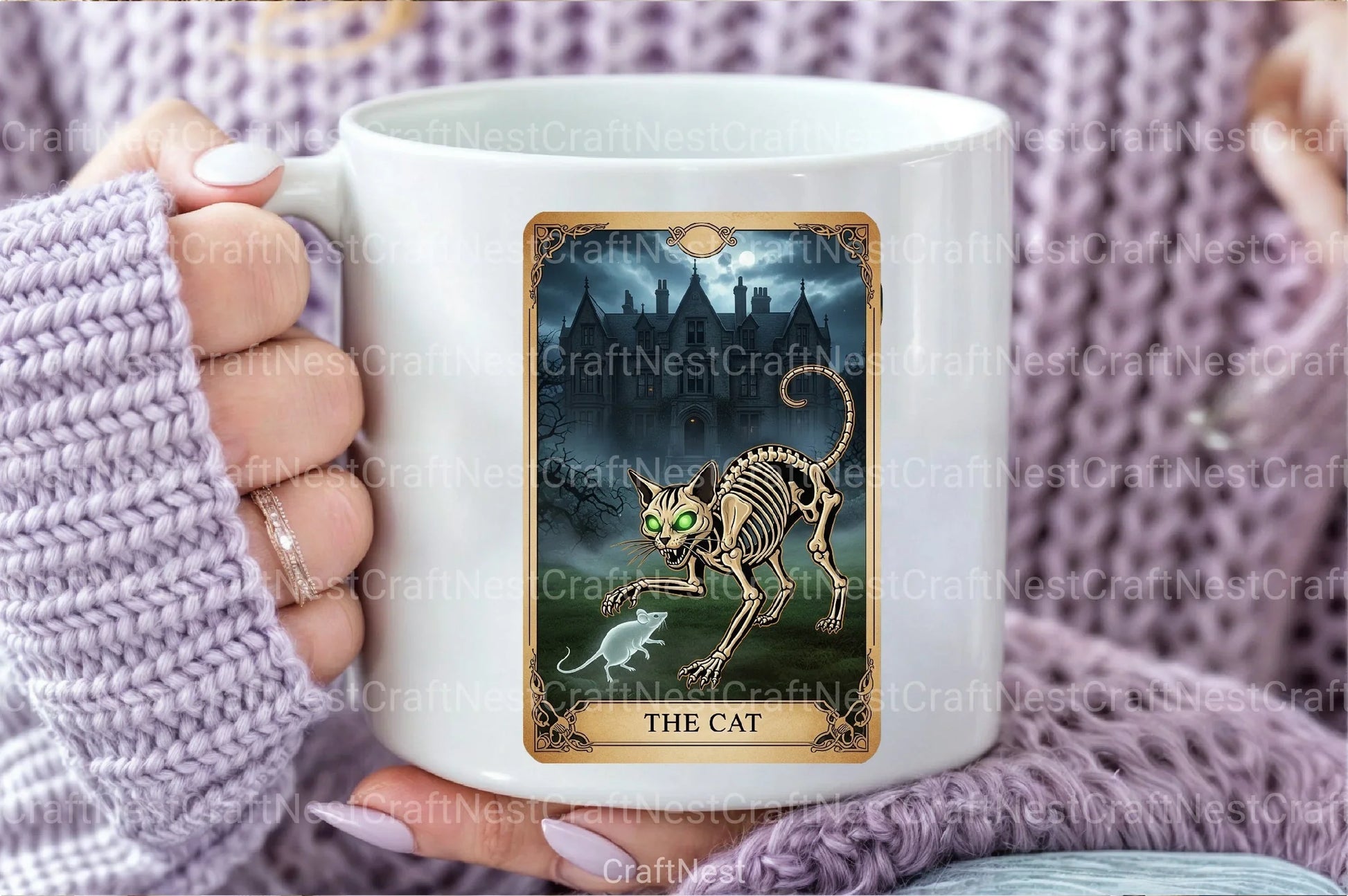 Cat Halloween Tarot Card Clipart Bundle - CraftNest - Digital Crafting and Art