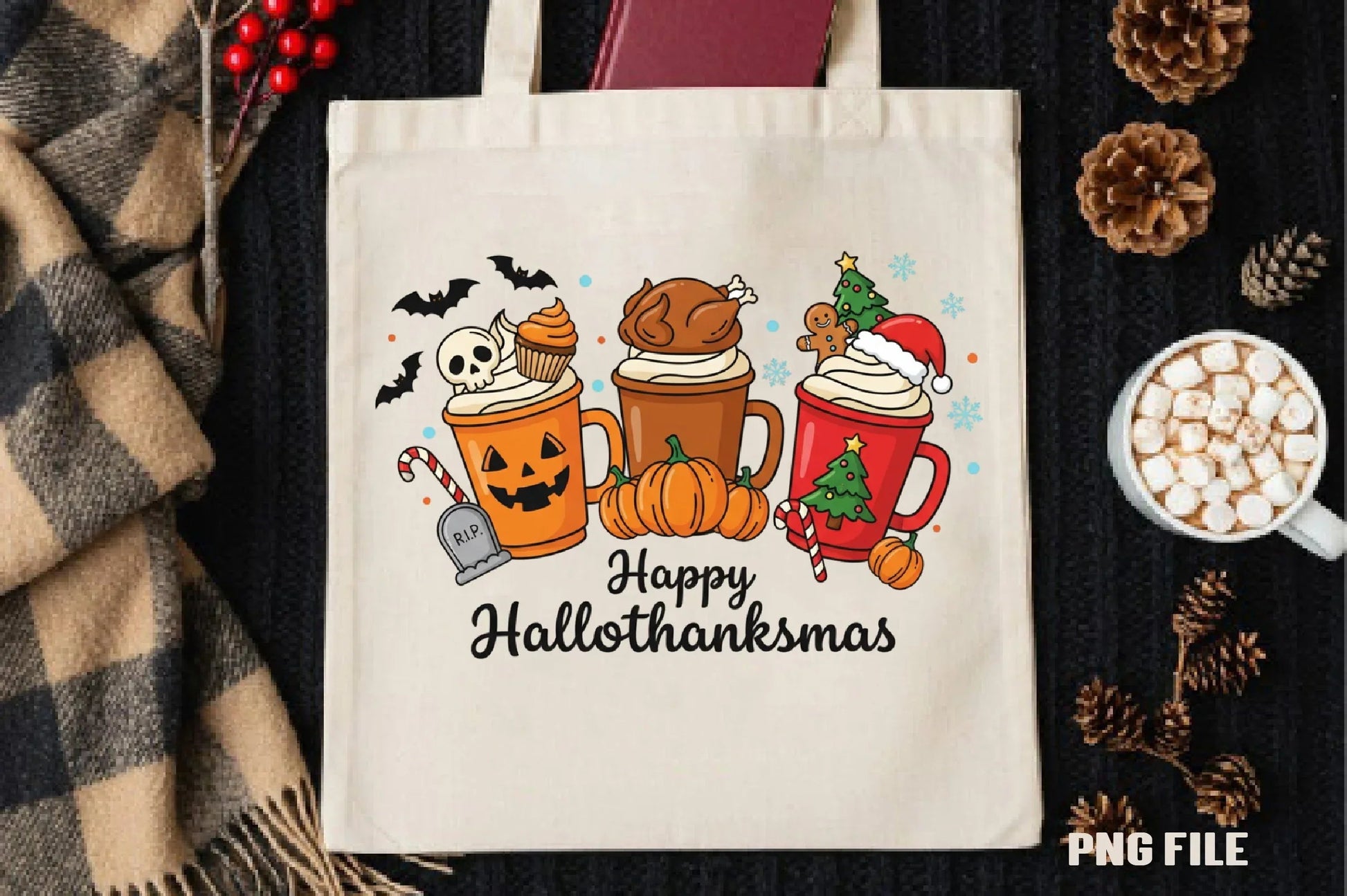 Happy Hallothanksmas Clipart Bundle - CraftNest - Digital Crafting and Art