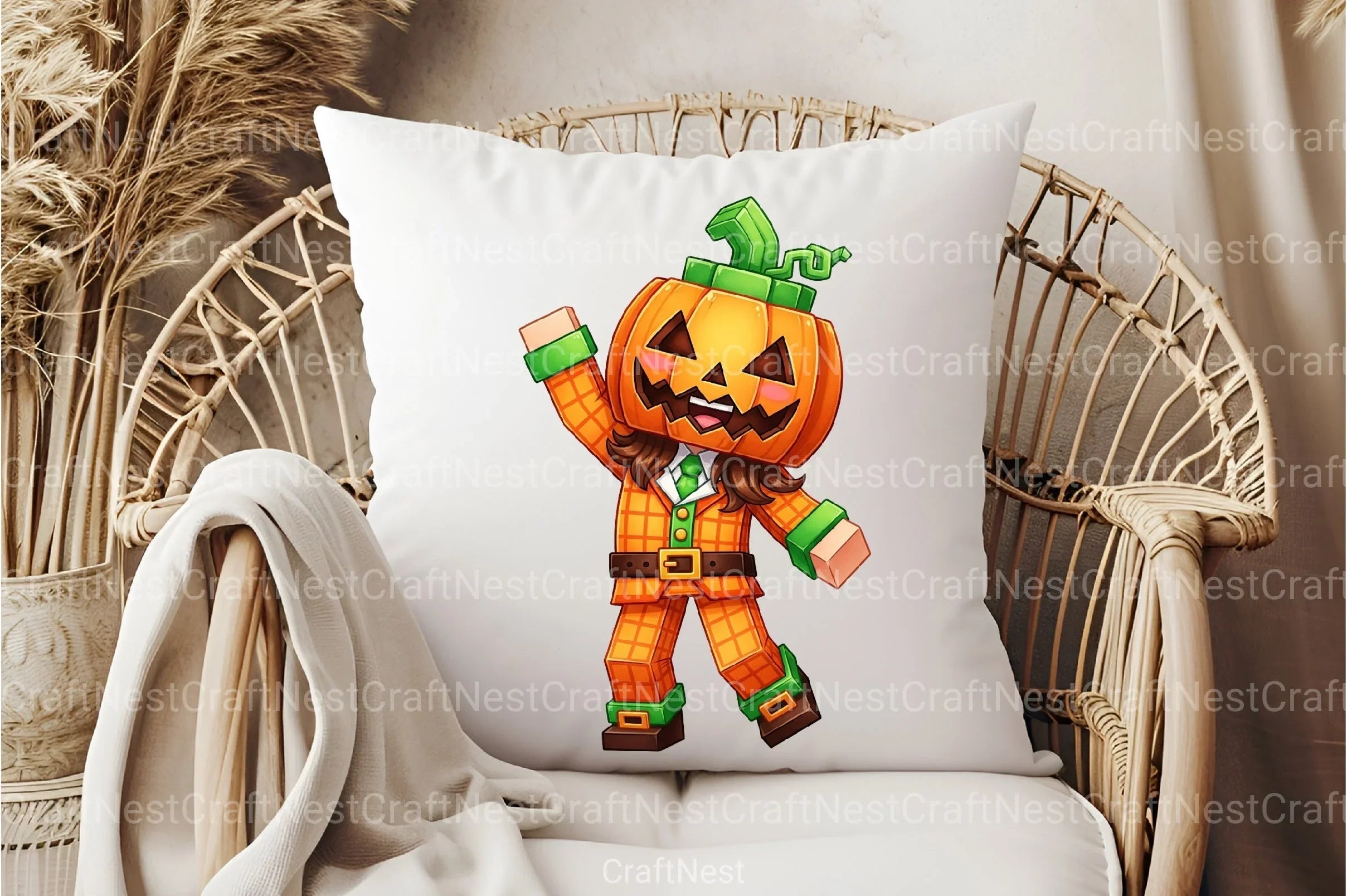 Minecraft Boy Dabbing Halloween Clipart Bundle - CraftNest - Digital Crafting and Art