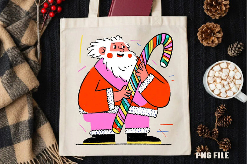 Retro Christmas Santa Clipart Bundle - CraftNest - Digital Crafting and Art