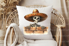 Funny Skeleton Peeking Clipart Bundle 12 - CraftNest - Digital Crafting and Art