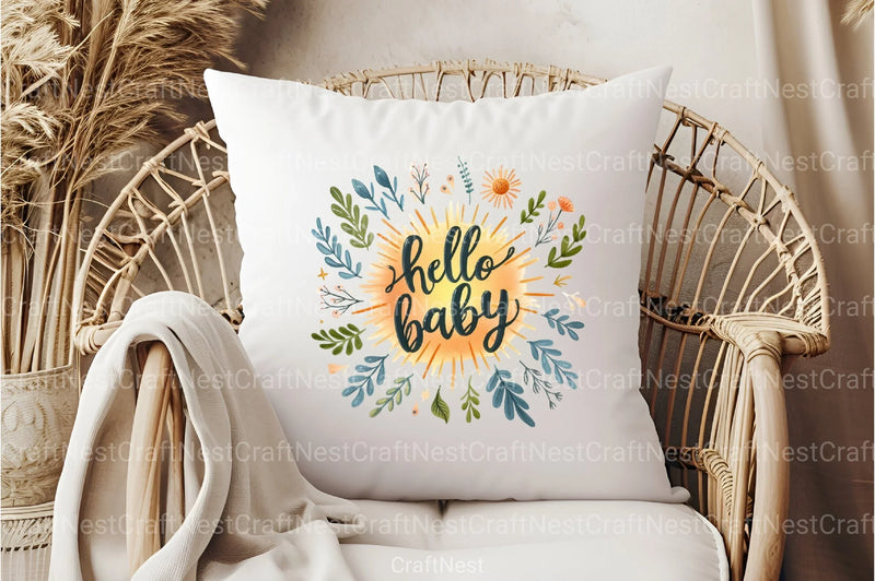 Hallo Baby Clipart Bundle - CraftNest - Digital Crafting and Art