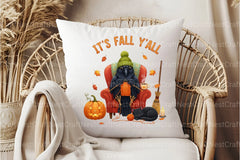 Cozy Fall Knitting Crow & Cat Clipart Bundle - CraftNest - Digital Crafting and Art