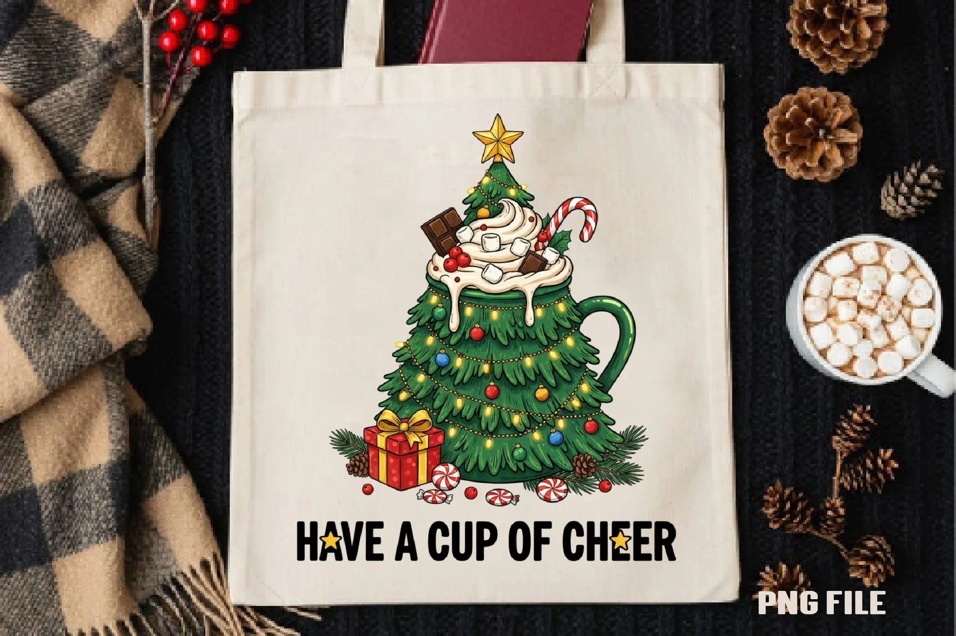 Have A Cup Of Cheer Christmas Clipart Bundle - CraftNest - Digital Crafting and Art