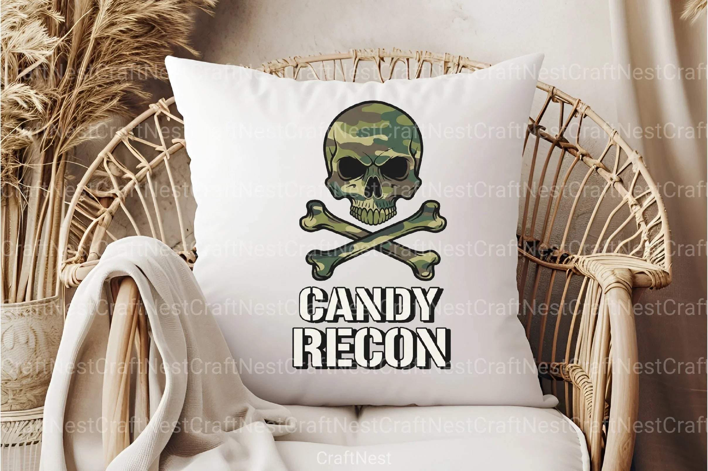 Camo Skull Halloween Clipart Bundle - CraftNest - Digital Crafting and Art