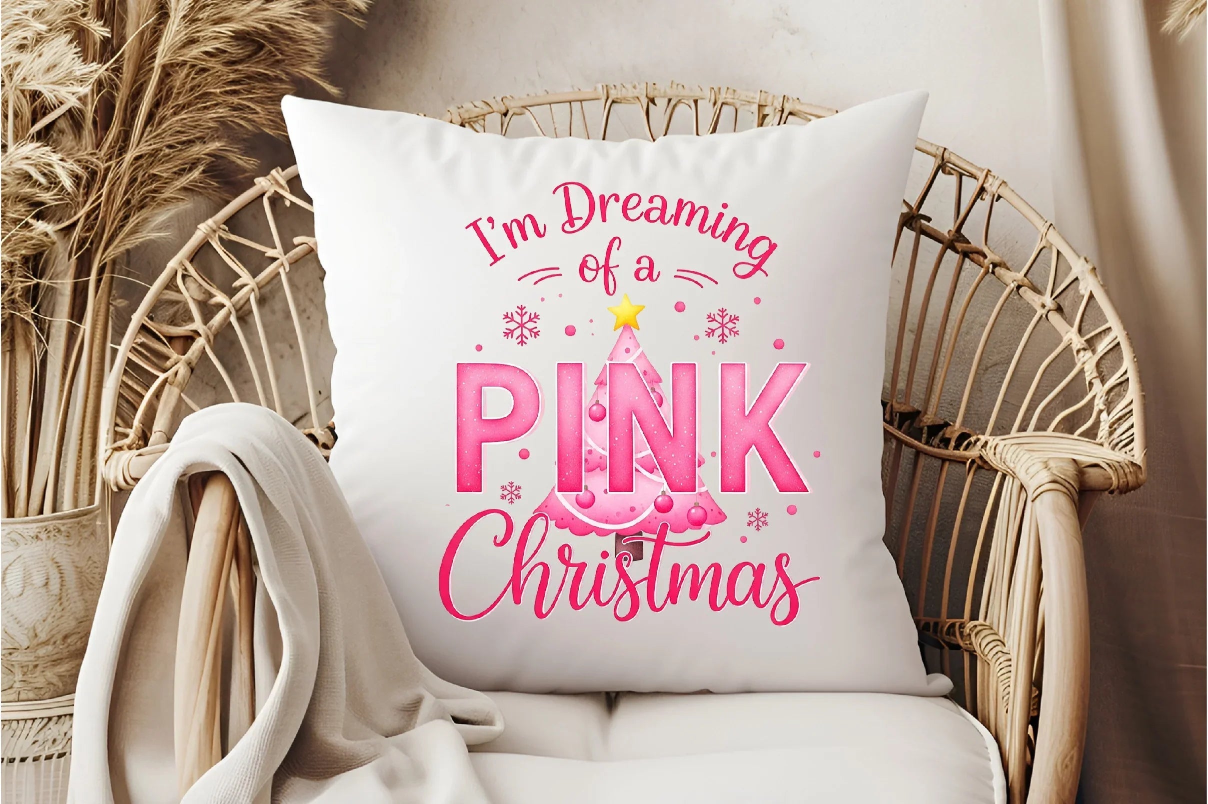 Dreaming of a Pink Christmas Clipart Bundle - CraftNest - Digital Crafting and Art