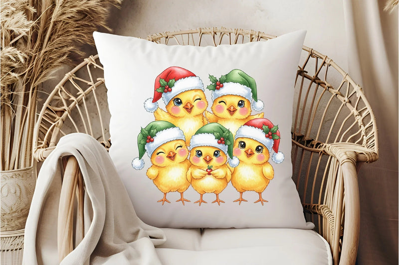 Funny Christmas Chicken Clipart Bundle - CraftNest - Digital Crafting and Art