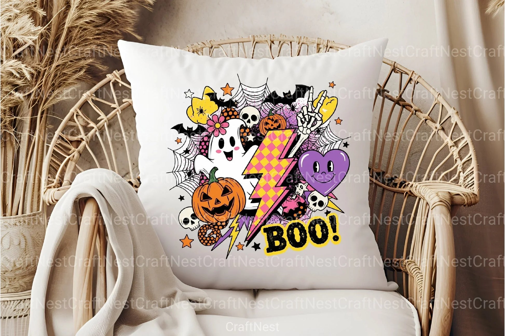 Retro Halloween Clipart Bundle 3 - CraftNest - Digital Crafting and Art