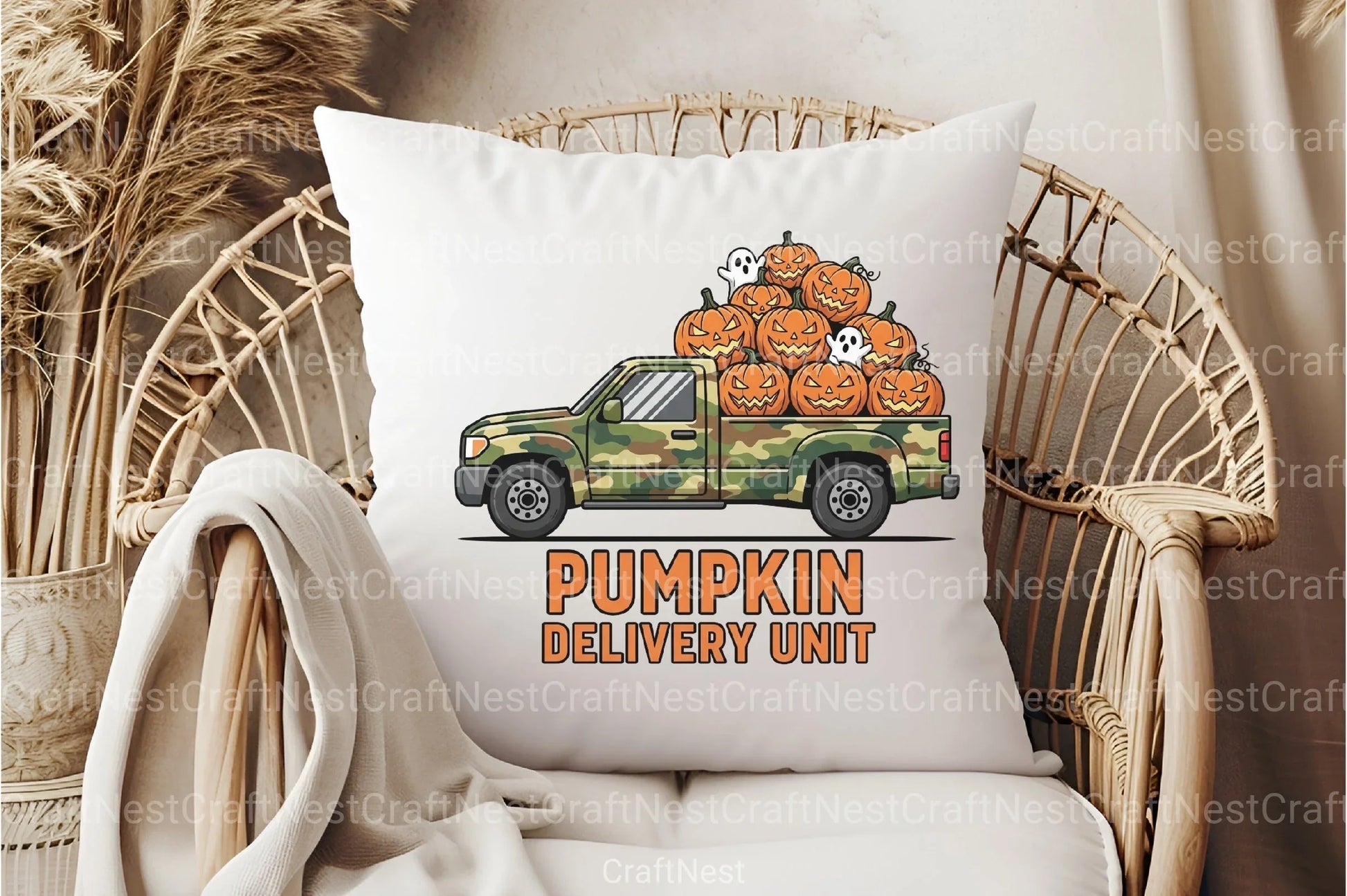 Camo Truck Halloween Clipart Bundle - CraftNest - Digital Crafting and Art