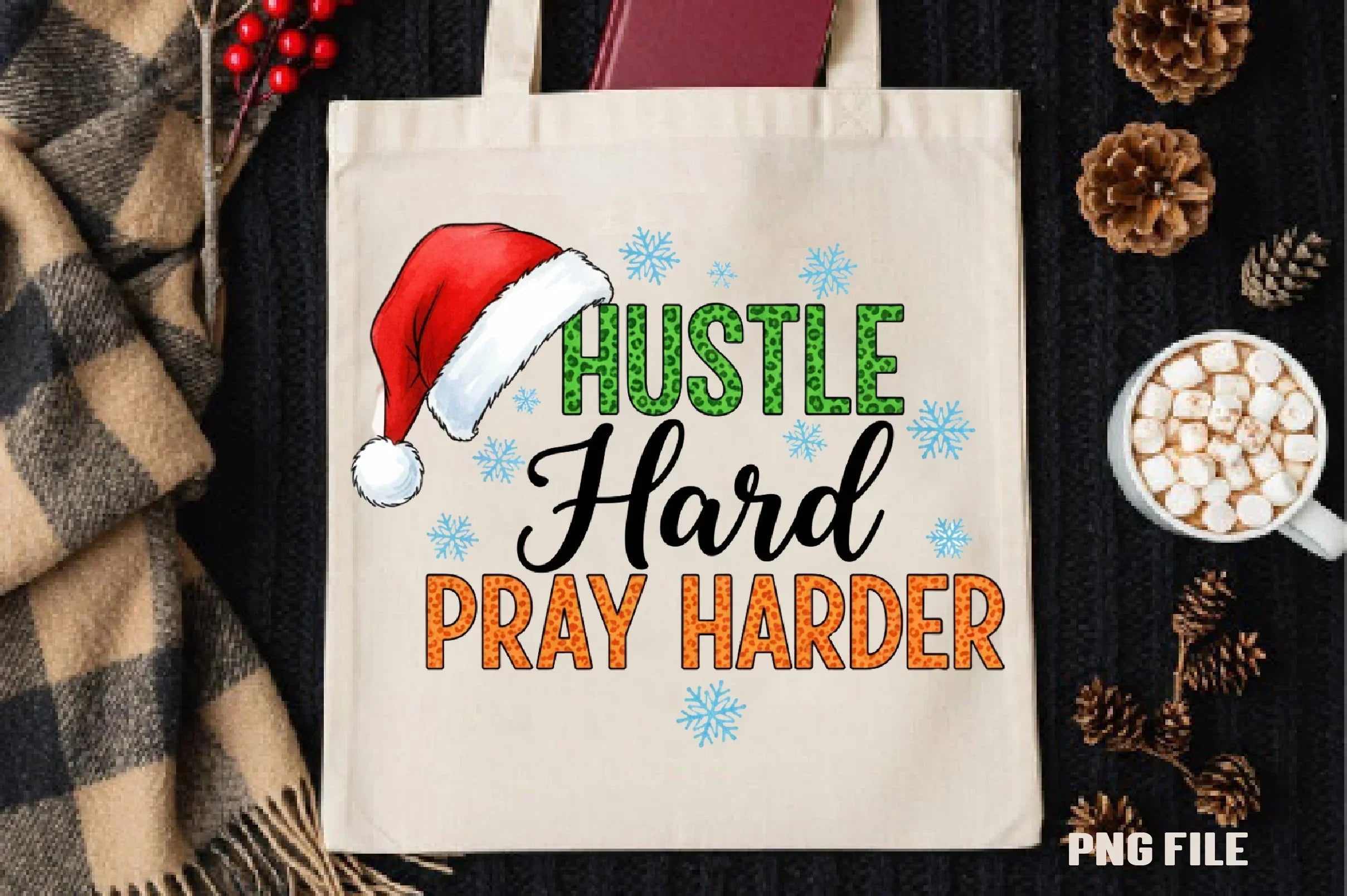 Hustle Hard Pray Harder Clipart Bundle - CraftNest - Digital Crafting and Art
