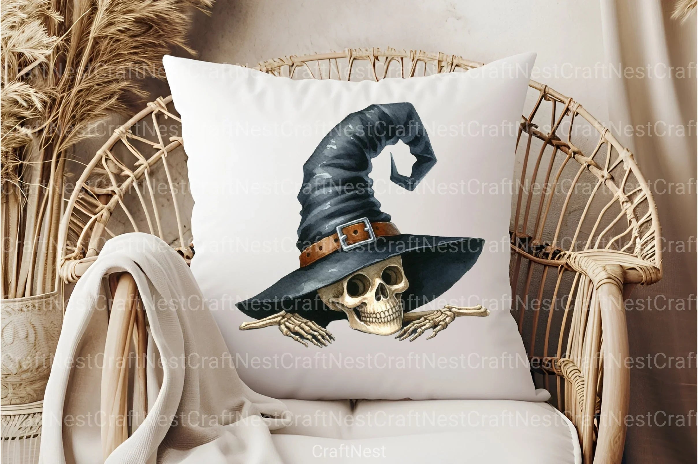 Funny Skeleton Peeking Clipart Bundle 2 - CraftNest - Digital Crafting and Art