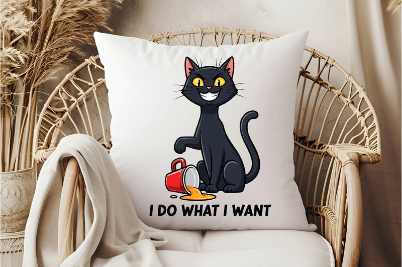 I Do What I Want Funny Cat Clipart Bundle - CraftNest - Digital Crafting and Art