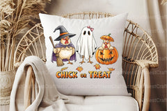 Chick or Treat Retro Halloween Clipart Bundle - CraftNest - Digital Crafting and Art