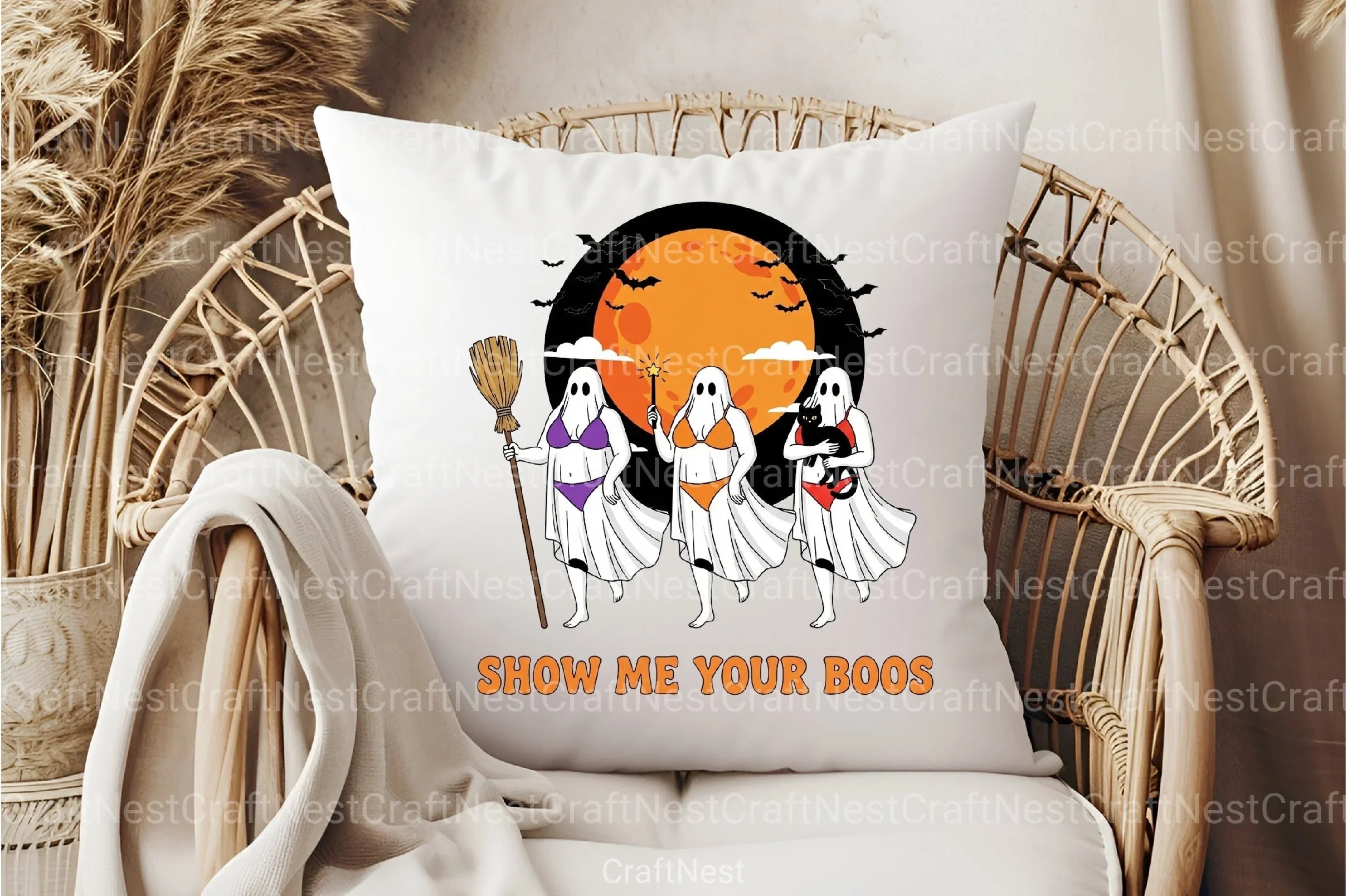 Funny Halloween Ghost Clipart Bundle 5 - CraftNest - Digital Crafting and Art