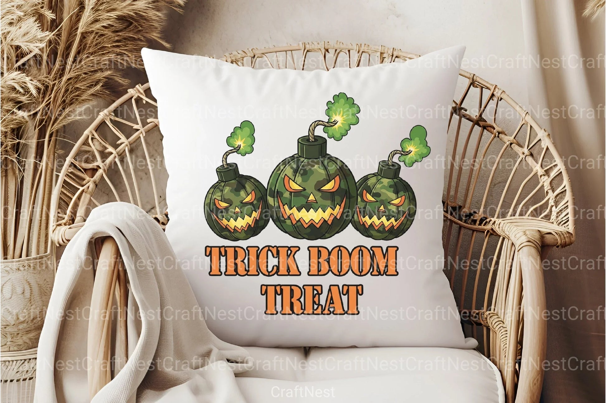 Camo Pumpkins Halloween Clipart Bundle - CraftNest - Digital Crafting and Art