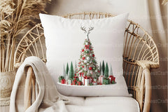 White Christmas Tree Clipart Bundle - CraftNest - Digital Crafting and Art