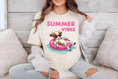 Summer Vibes Highland Cow Clipart Bundle - CraftNest - Digital Crafting and Art