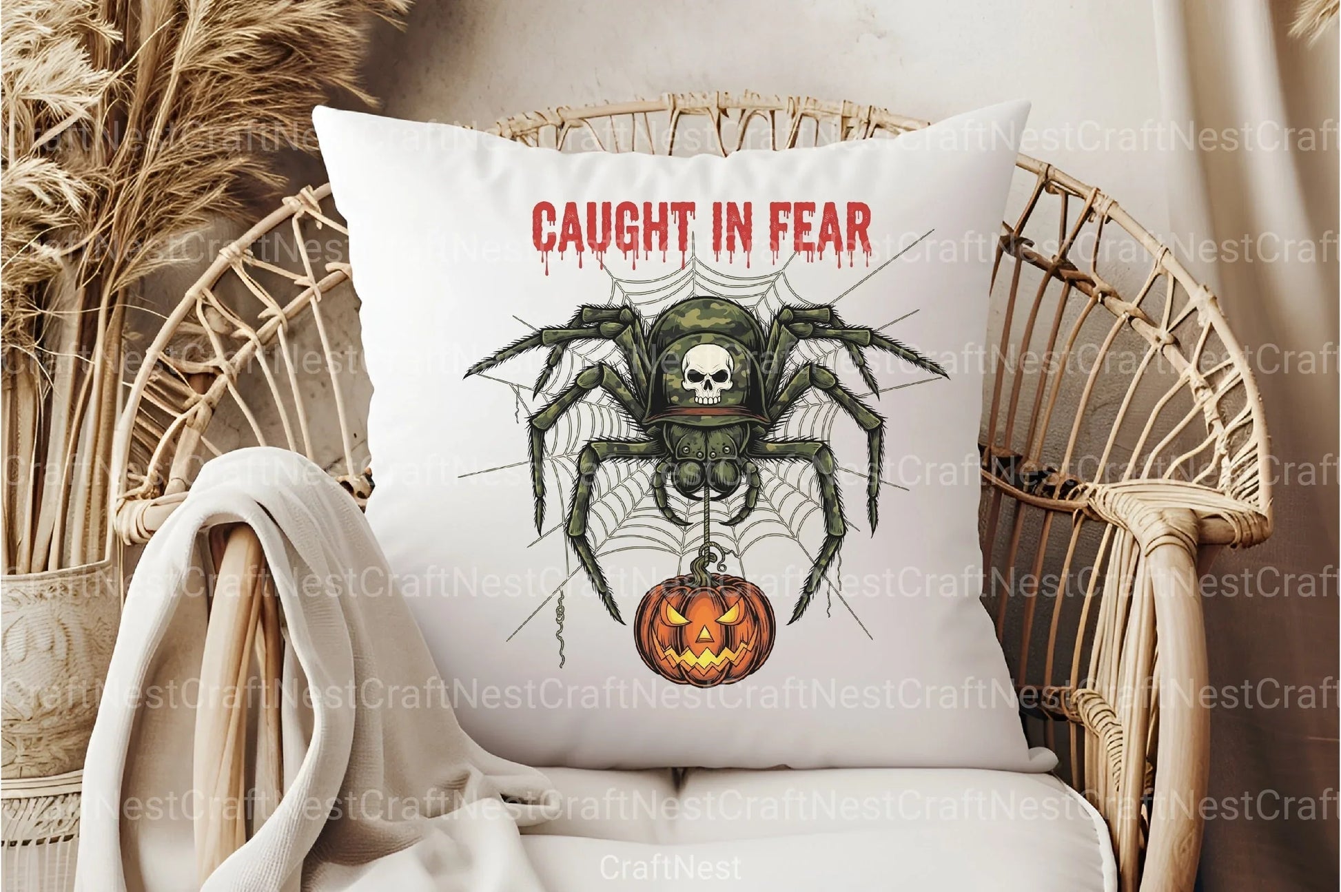 Camo Spider Halloween Clipart Bundle - CraftNest - Digital Crafting and Art