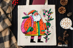 Retro Funny Christmas Santa Clipart Bundle - CraftNest - Digital Crafting and Art