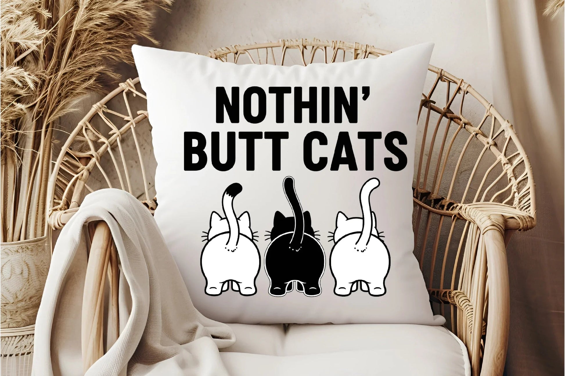 Nothin' Butt Cats T-Shirt Design Bundle - CraftNest - Digital Crafting and Art