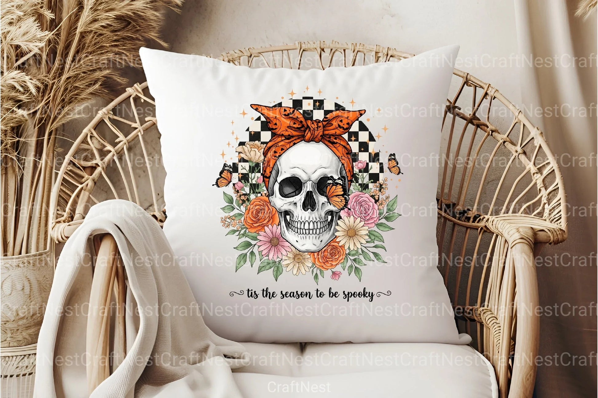 Halloween Skeleton Head Clipart Bundle - CraftNest - Digital Crafting and Art