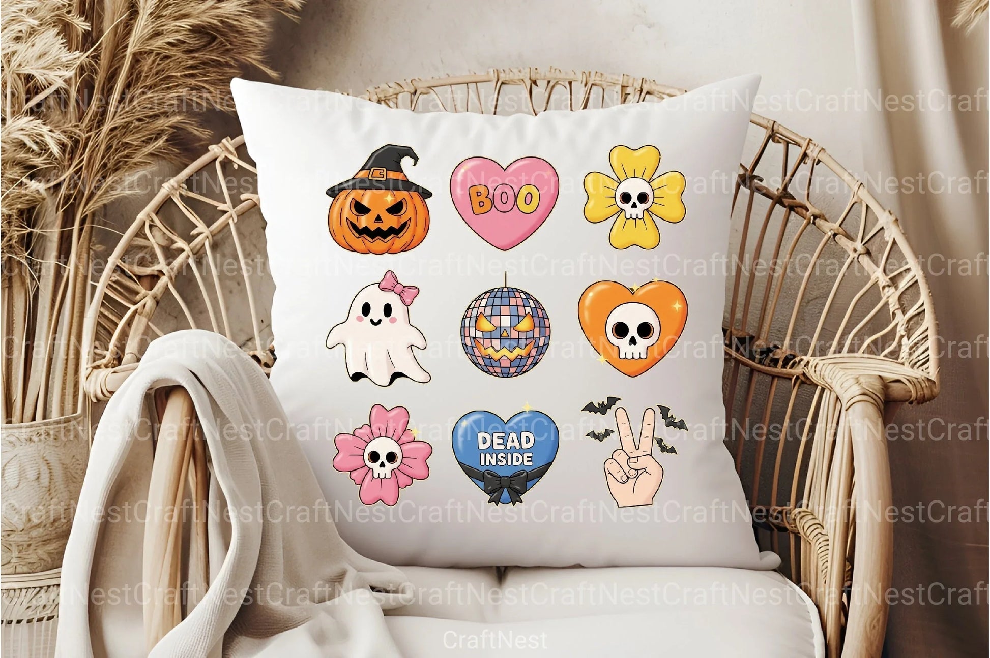 Retro Halloween Clipart Bundle 4 - CraftNest - Digital Crafting and Art