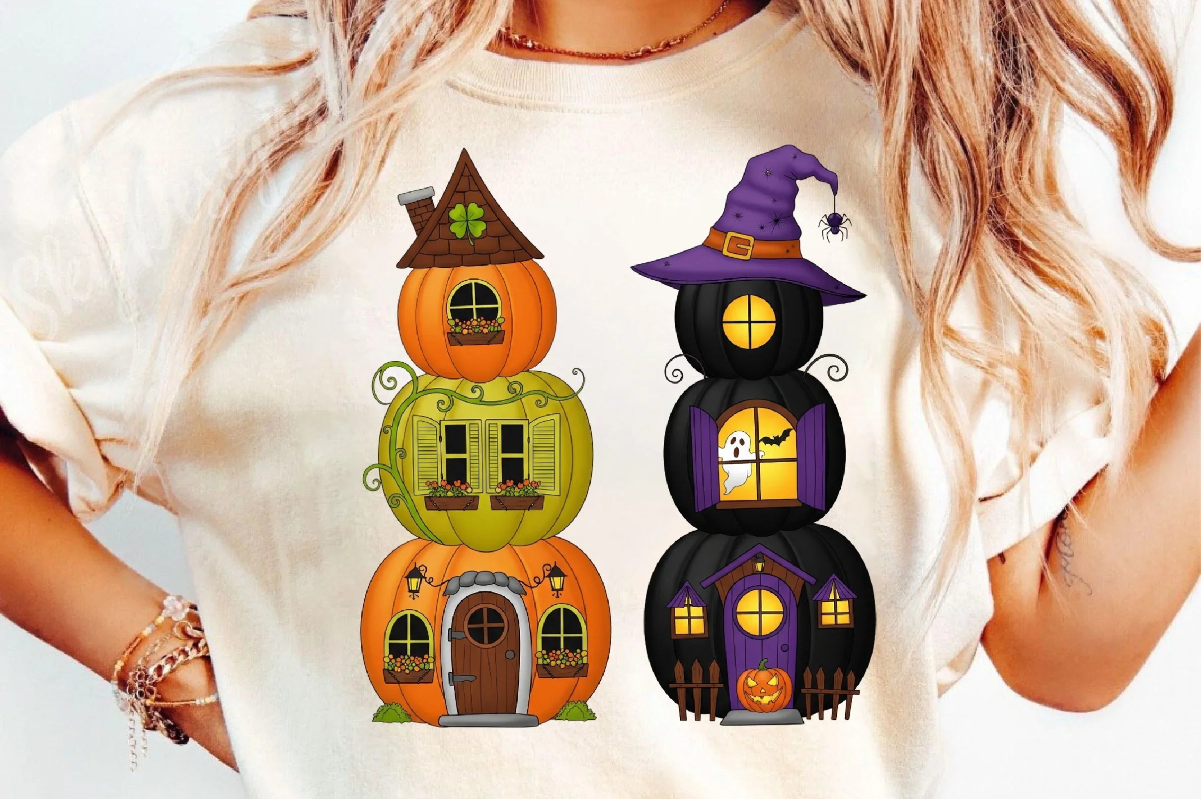 Halloween Pumpkin House Clipart Bundle - CraftNest - Digital Crafting and Art
