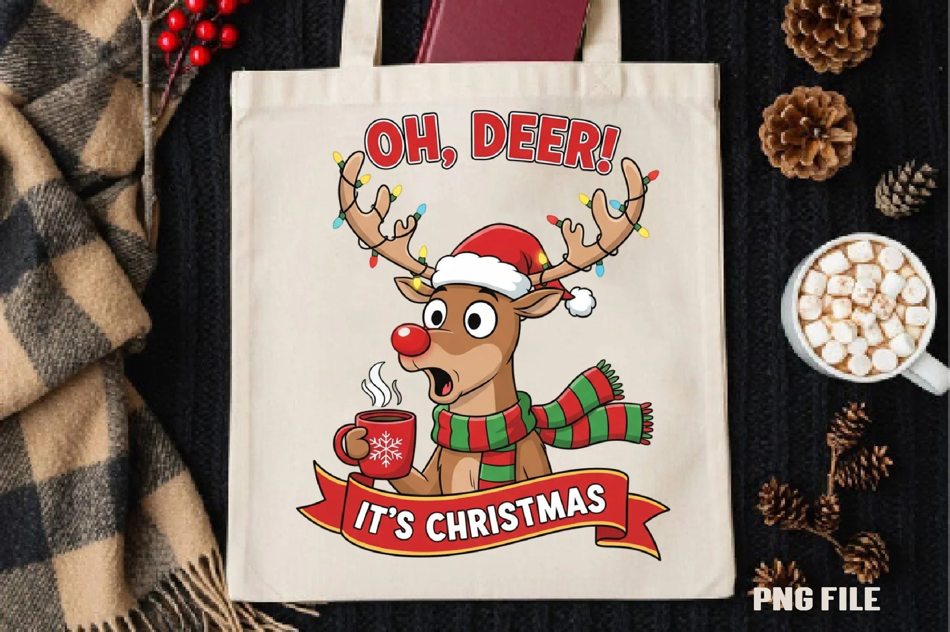 Oh Deer It's Christmas Clipart Bundle - CraftNest - Digital Crafting and Art