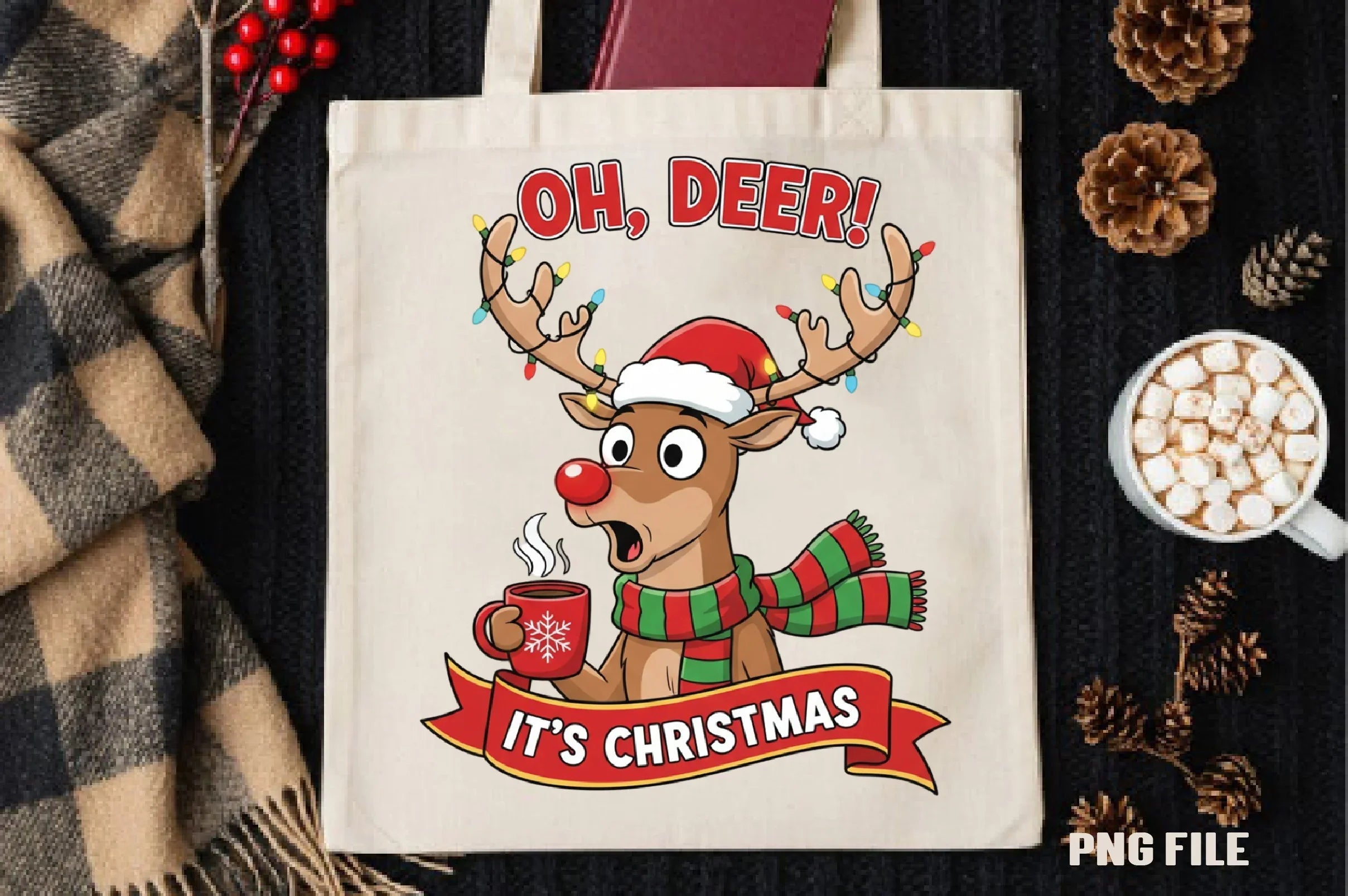 Oh Deer It's Christmas Clipart Bundle - CraftNest - Digital Crafting and Art