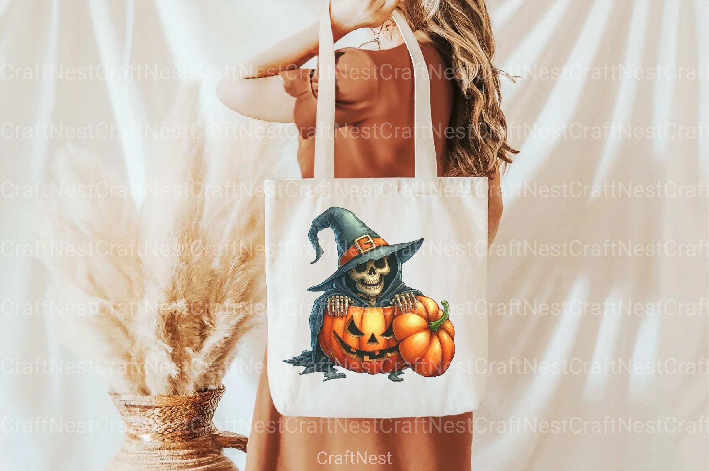 Funny Skeleton Peeking Clipart Bundle 6 - CraftNest - Digital Crafting and Art