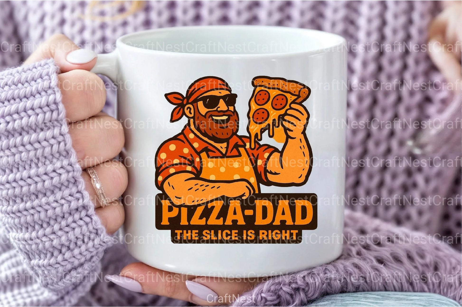 Funny Pizza Dad Father's Day Clipart Bundle - CraftNest - Digital Crafting and Art
