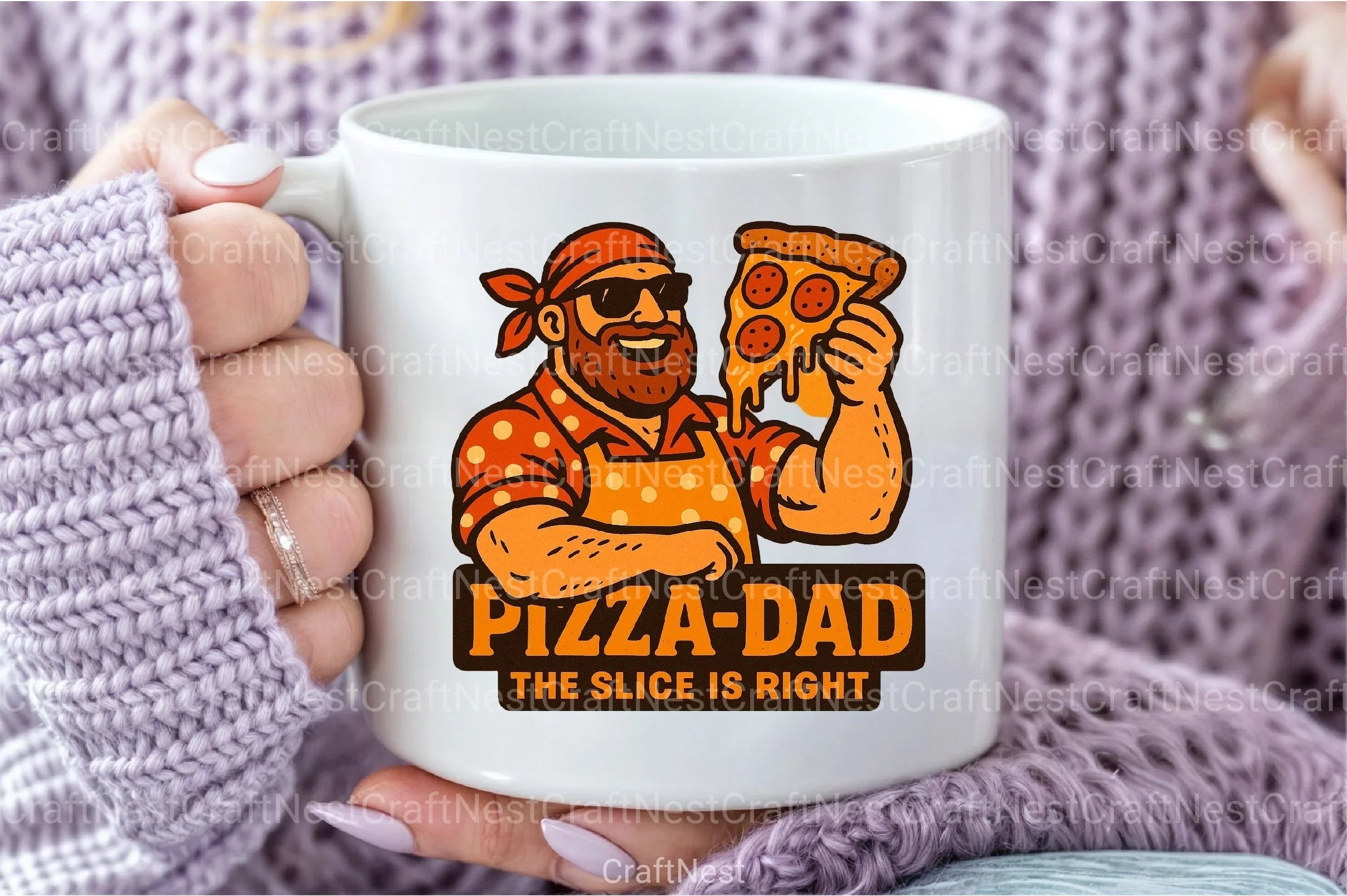 Funny Pizza Dad Father's Day Clipart Bundle - CraftNest - Digital Crafting and Art