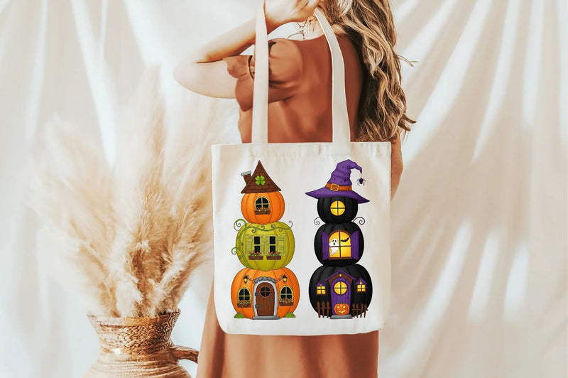 Halloween Pumpkin House Clipart Bundle - CraftNest - Digital Crafting and Art