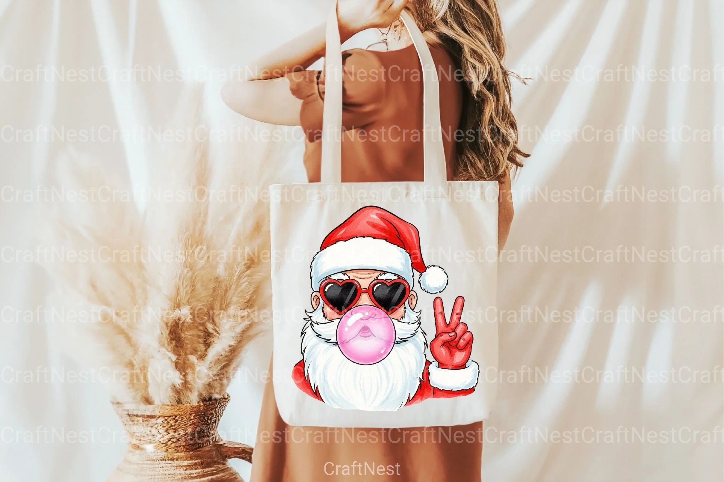 Santa Bubble Gum Clipart Bundle - CraftNest - Digital Crafting and Art