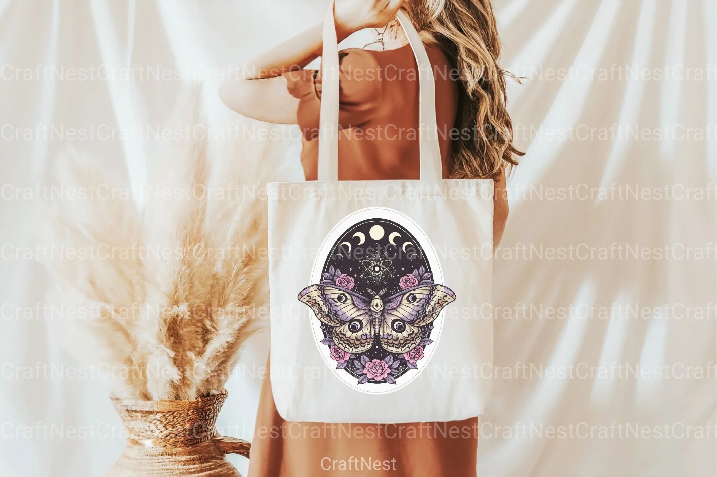 Celestial Lunar Moth Halloween Clipart Bundle - CraftNest - Digital Crafting and Art