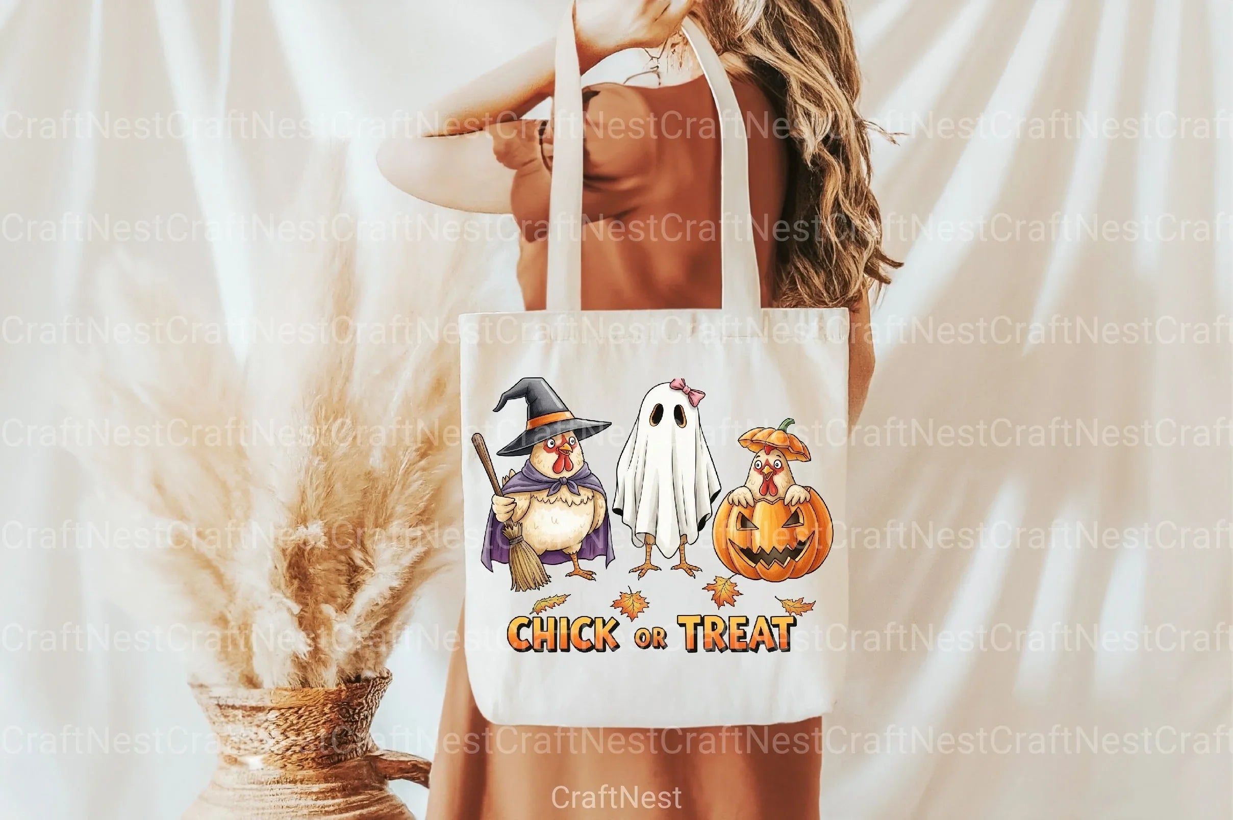 Chick or Treat Retro Halloween Clipart Bundle - CraftNest - Digital Crafting and Art