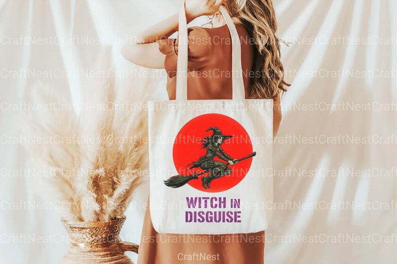 Camo Witch Halloween Clipart Bundle - CraftNest - Digital Crafting and Art