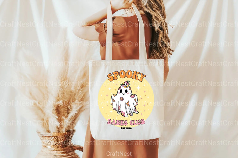 Retro Halloween Ghost Sublimation Clipart Bundle - CraftNest - Digital Crafting and Art