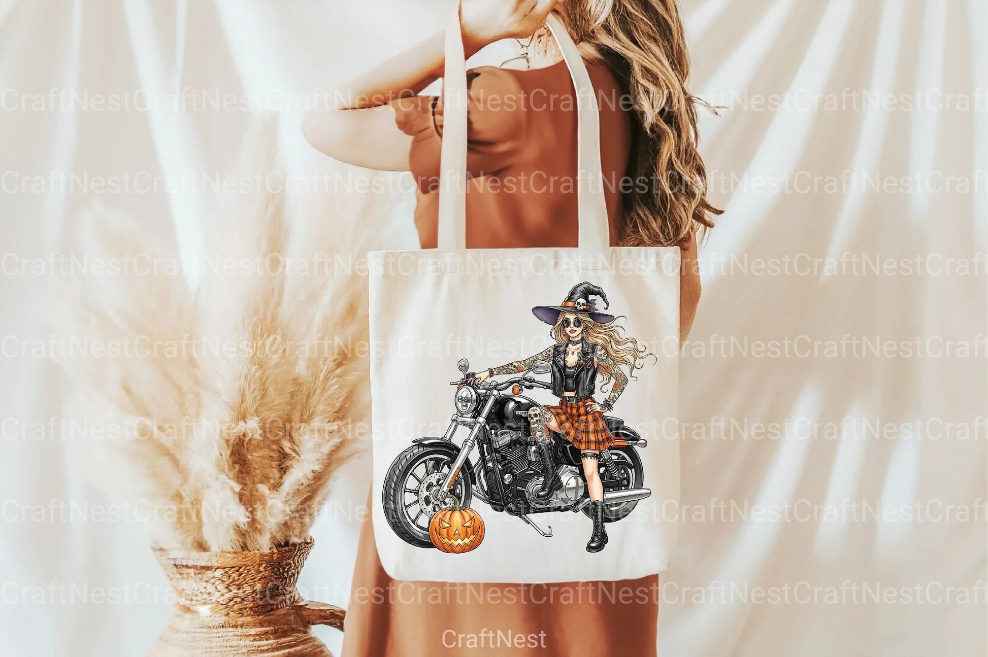 Chibi Toddler Halloween Biker Clipart Bundle - CraftNest - Digital Crafting and Art