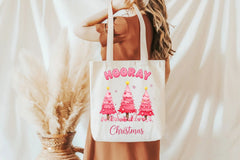 Hooray Christmas Pink Tree Clipart Bundle - CraftNest - Digital Crafting and Art