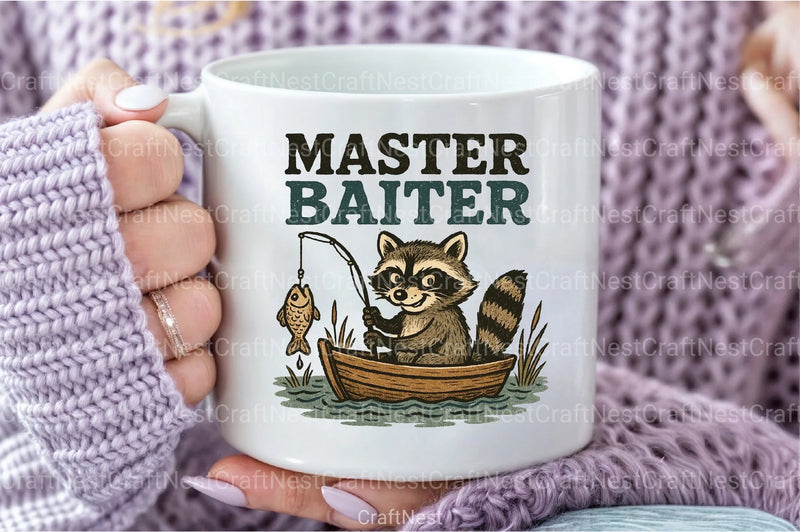 Master Baiter Funny Fishing Clipart Bundle - CraftNest - Digital Crafting and Art