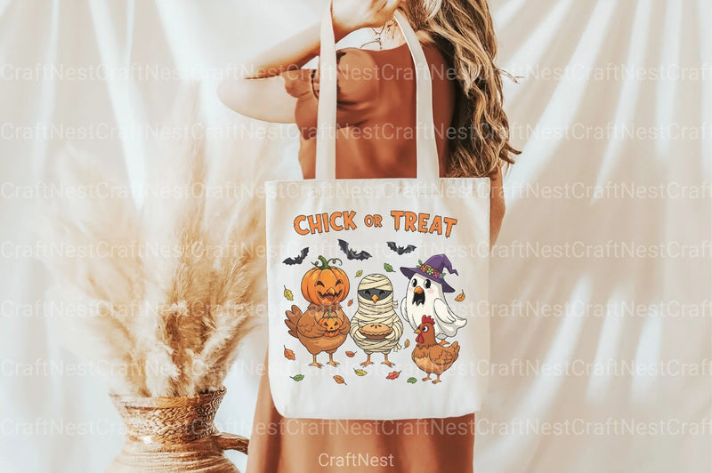Chick or Treat: Halloween Chicken Clipart Bundle - CraftNest - Digital Crafting and Art