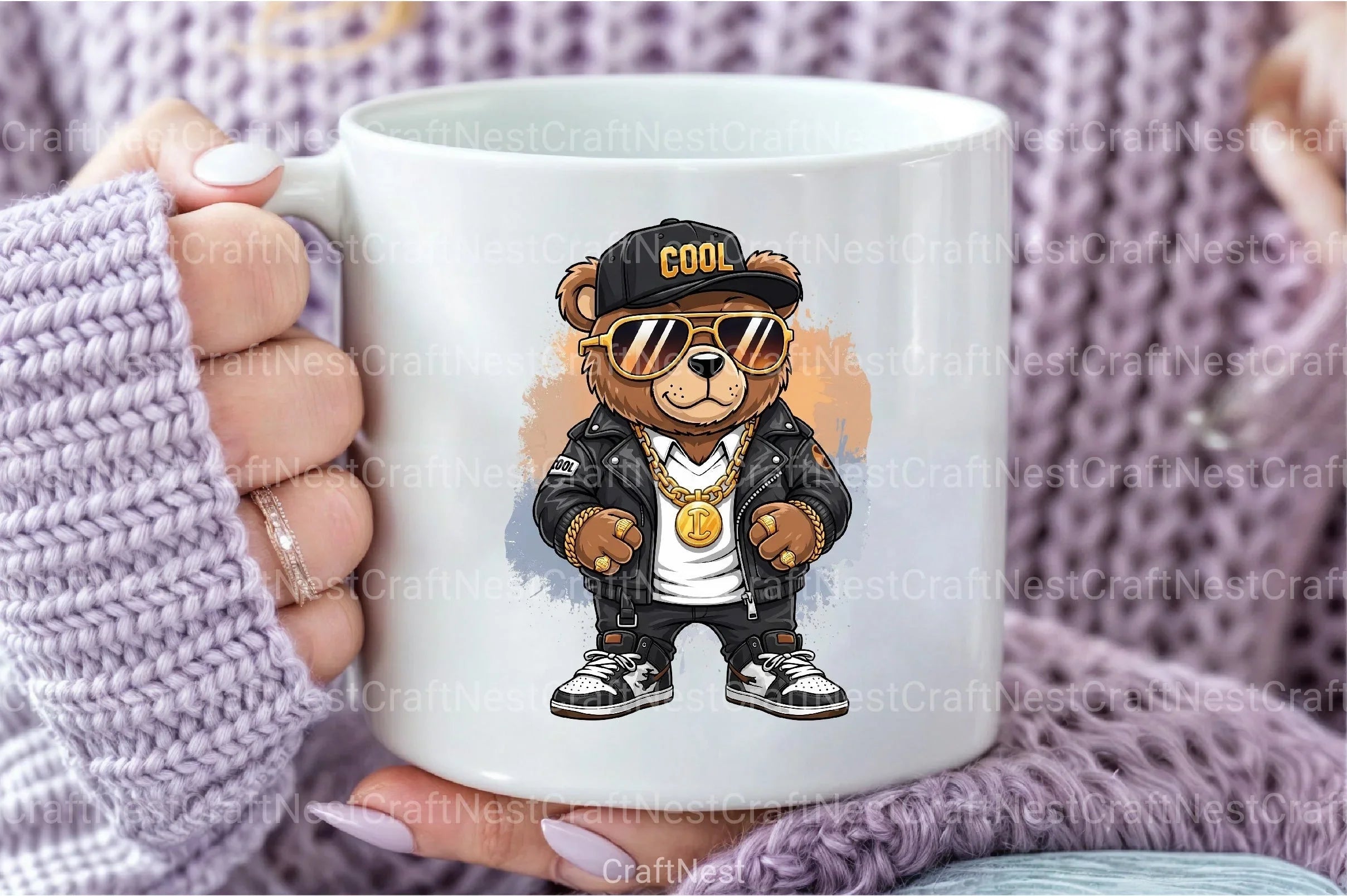 Funny Hip Hop Bear Clipart Bundle - CraftNest - Digital Crafting and Art