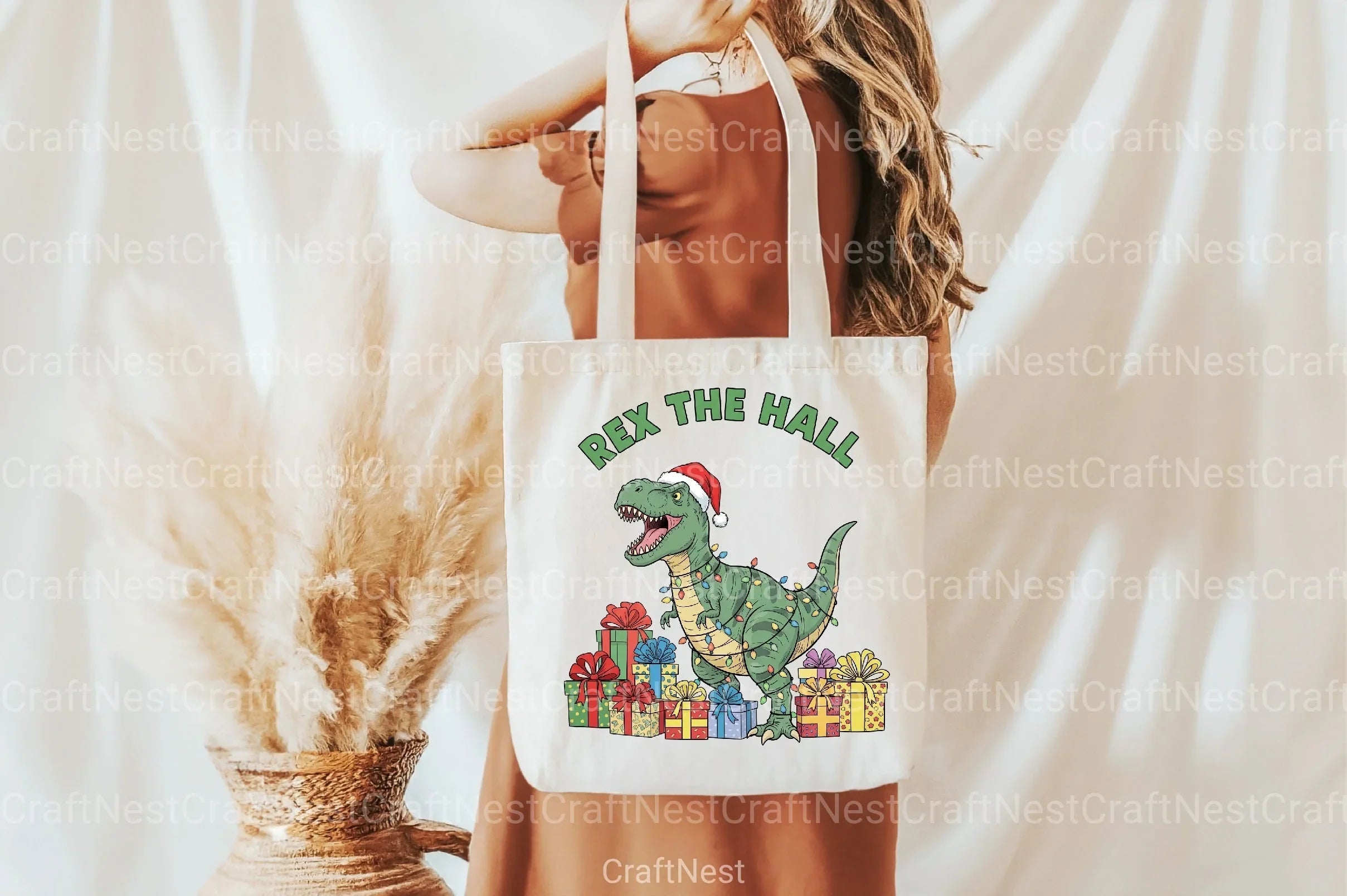 Rex The Halls: Dinosaur Christmas Clipart Bundle - CraftNest - Digital Crafting and Art