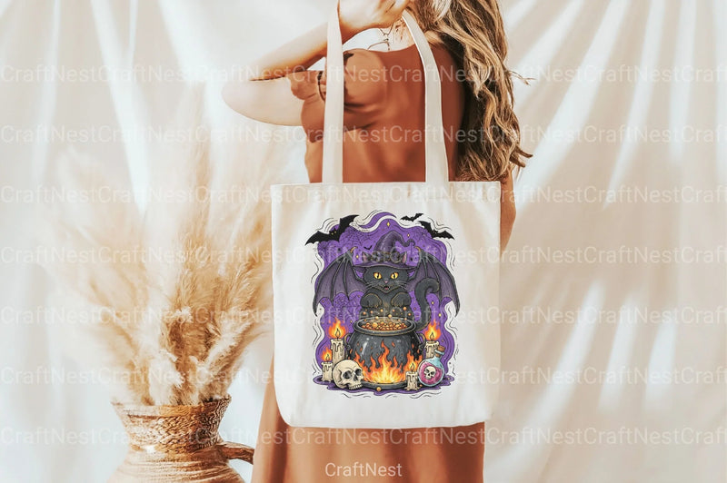 Black Cat Halloween Spooky Seas Clipart Bundle - CraftNest - Digital Crafting and Art