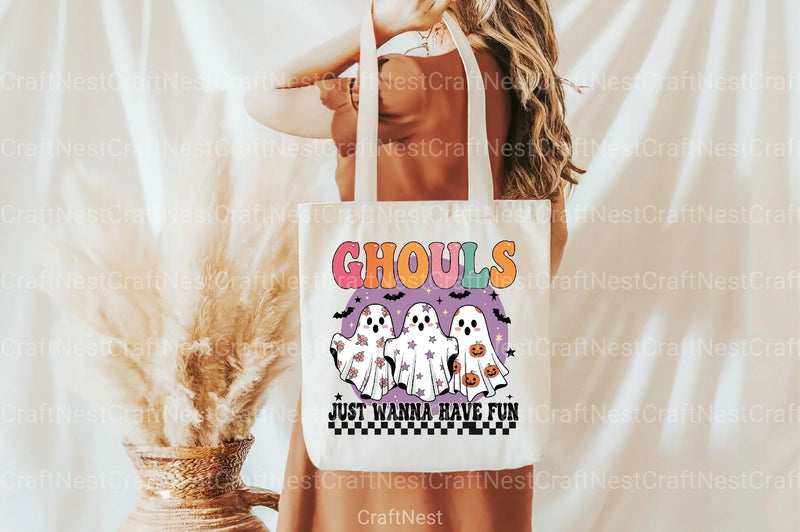 Retro Halloween Ghouls Clipart Bundle - CraftNest - Digital Crafting and Art